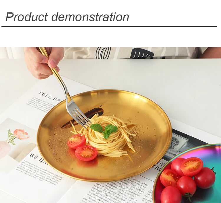 Stainless Steel Dinner Plate