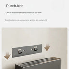 Wall-mounted kitchen knife storage block