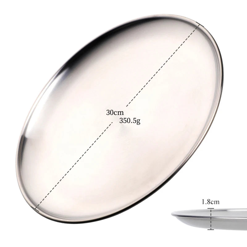 Stainless Steel Dinner Plate
