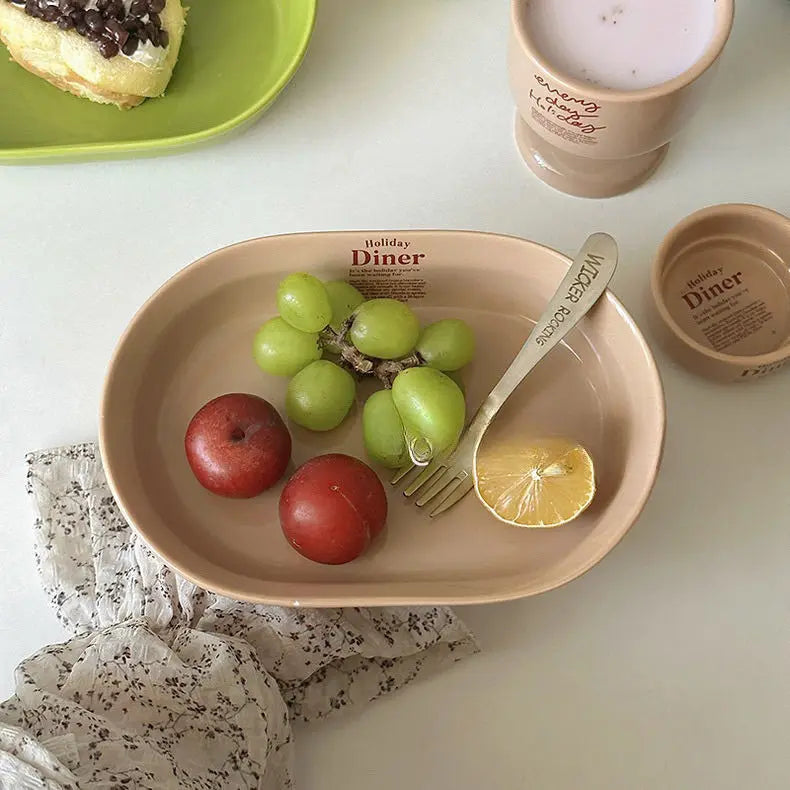 Korean Dishes Afternoon Tea Utensils