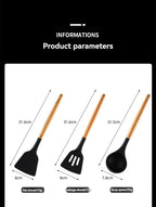 11-piece cooking tool set with storage bucket