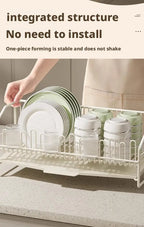 All-purpose dish rack with drain