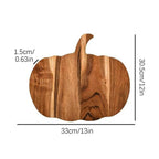 Pumpkin Shaped Wooden Kitchen Cutting Board