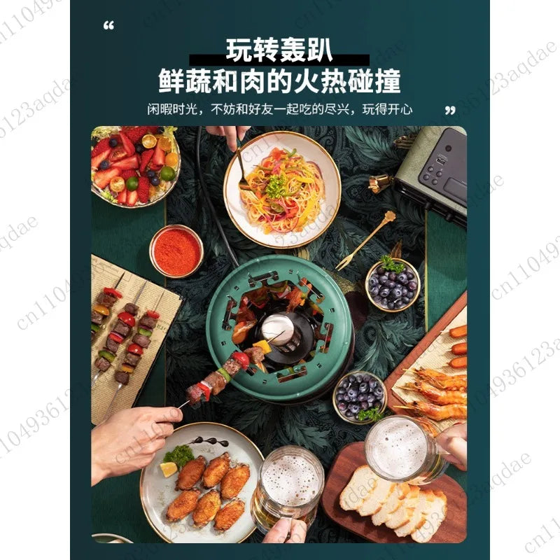 16-Skewer/12-Skewer Electric Grill