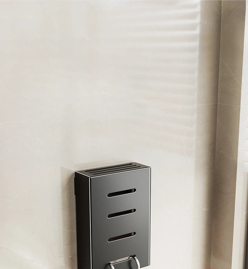 Wall-mounted kitchen knife storage block