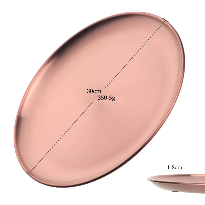 Stainless Steel Dinner Plate