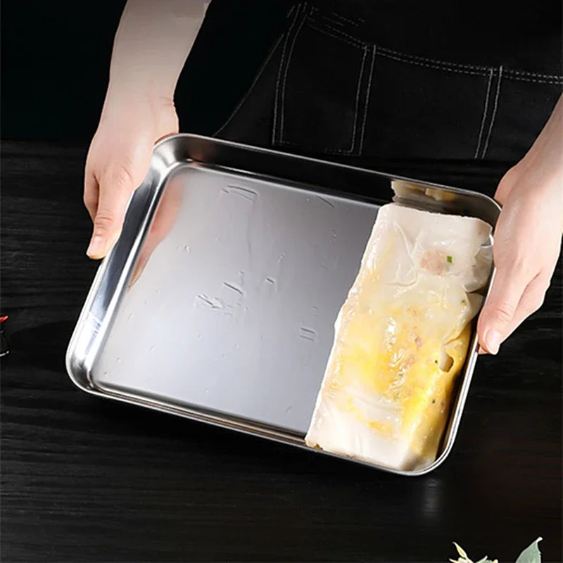 Stainless Steel Food Storage/Serving Tray