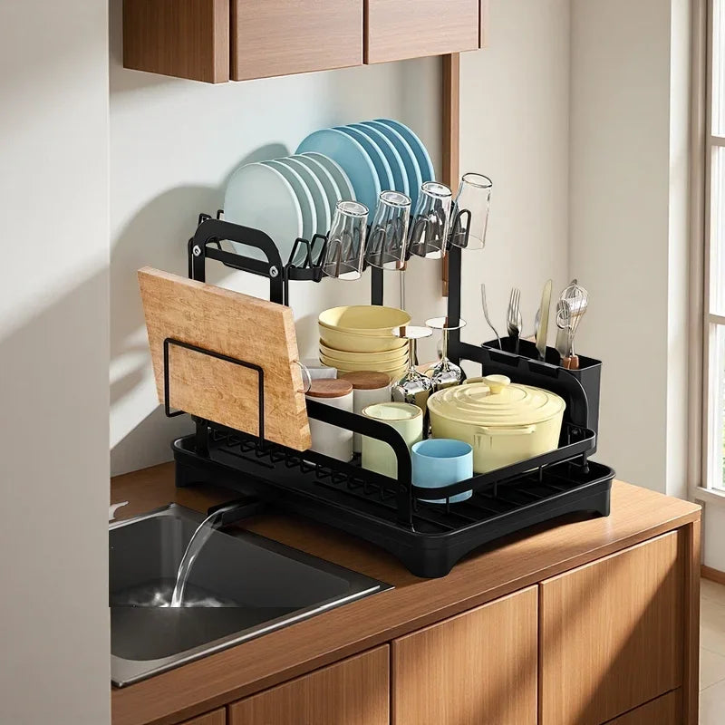 Multifunctional Countertop Organizer with Drainer