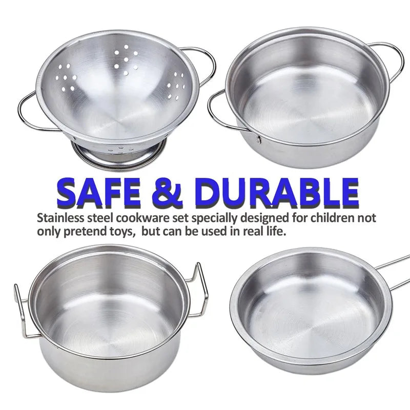 Stainless Steel Kitchen Play Set