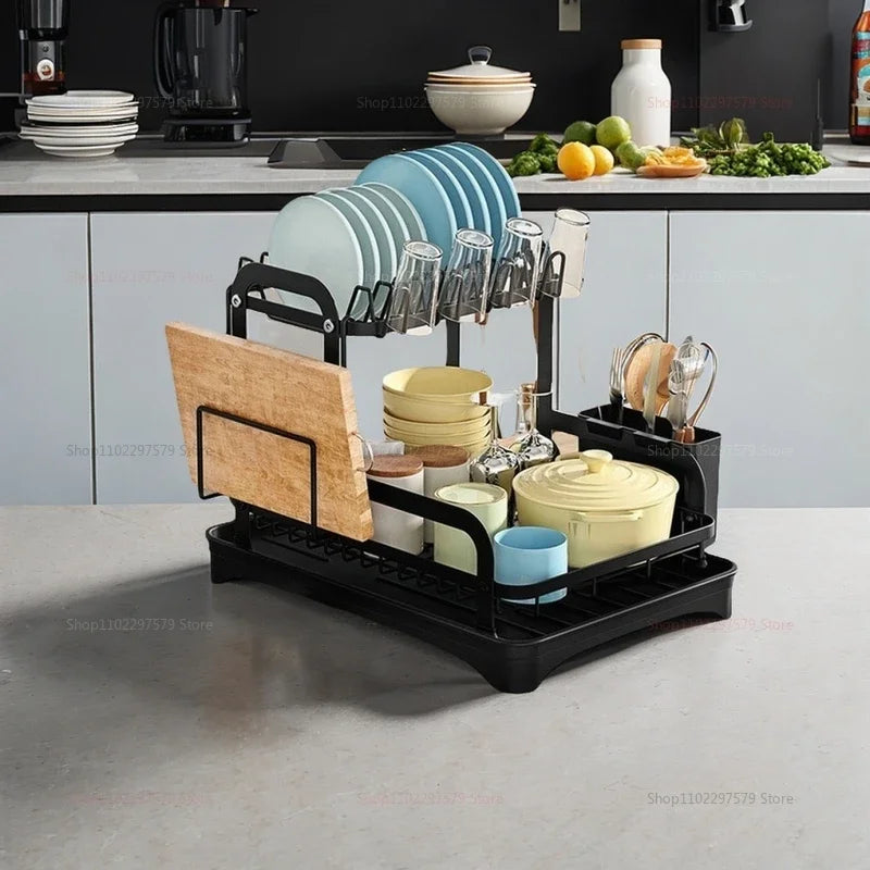 Multifunctional Countertop Organizer with Drainer