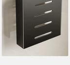 Wall-mounted kitchen knife storage block