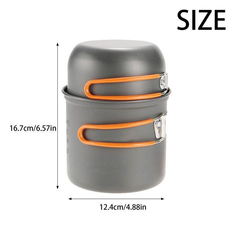 Outdoor Camping Cookware Set with Tableware