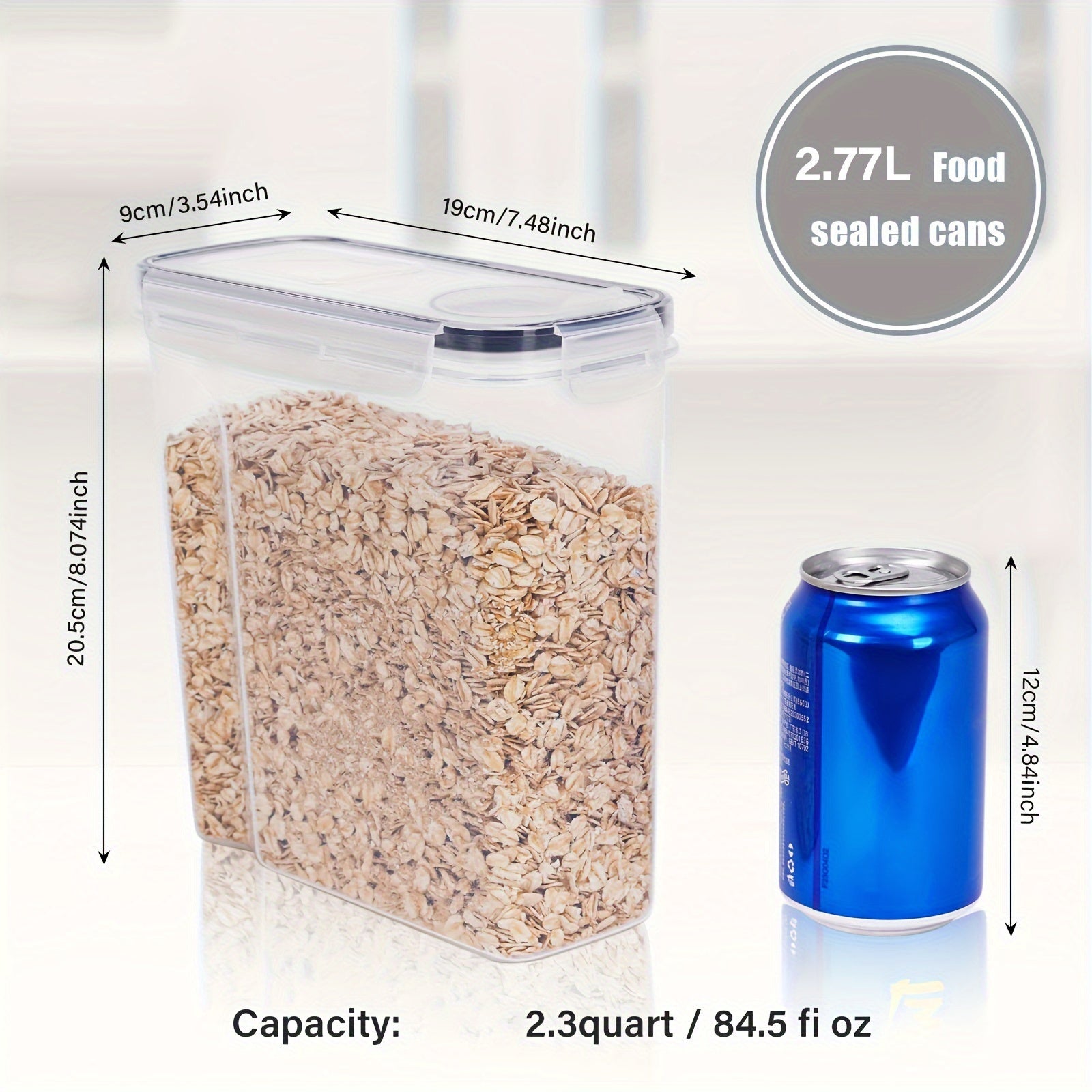 4 pc set of Plastic Food Storage Containers