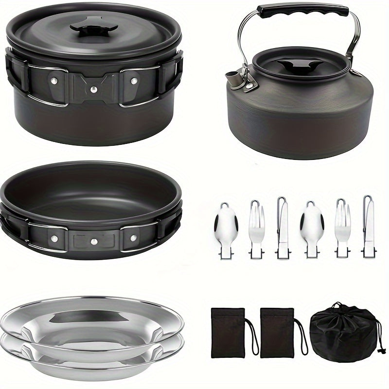 Kettle and Camping Pot Cookware Set